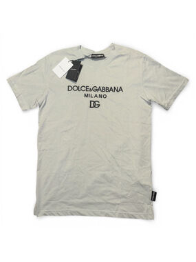 Men's Dolce & Gabbana Short Sleeve Tee Size Small Light Gray